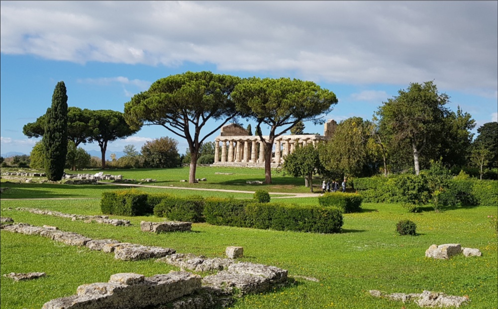 Paestum come immagine della Basilica Paleocristiana per la cerimonia